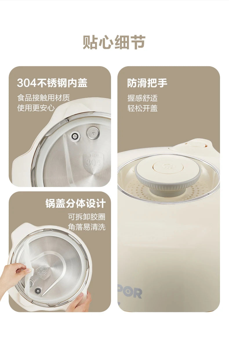 Electric Pressure Cooker 220V Home 4L Capacity Multifunctional Smart Rice Cooker Automatic multicooker 압력밥솥 طنجرة الضغط