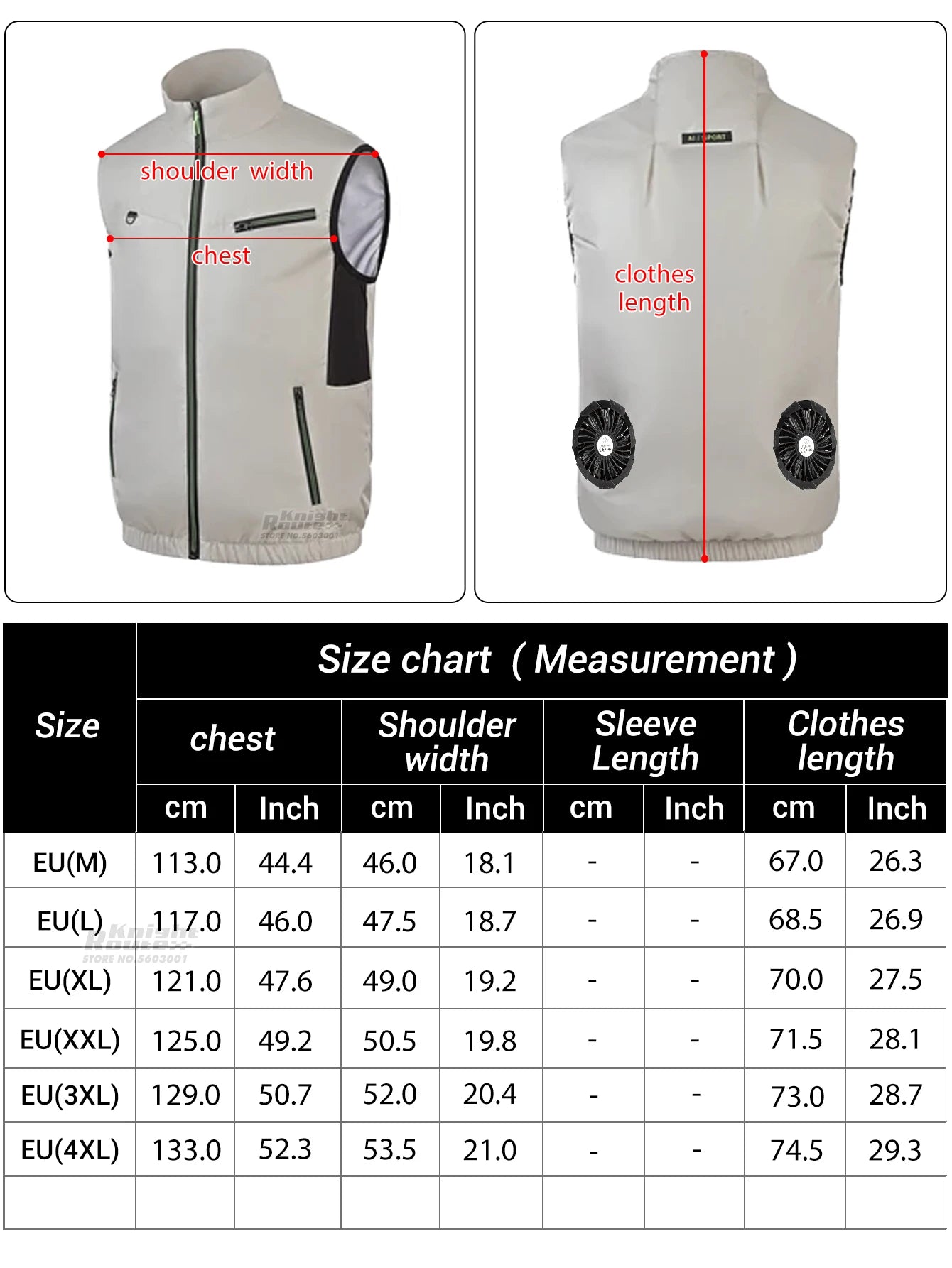 2026 Must-have Fan Vest Wearable Cooling vest Air-conditioned Clothes Breathable for Daily Commute Hiking Fishing Camping