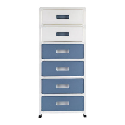 6 Tier Drawer Cabinet Plastic Drawer Tower Drawer Desktop Organizer For Kitchen Bathroom Living Room Bedroom Office 35*26*83.5cm