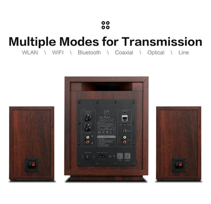 Hivi M-80W Wireless WiFi & Bt Digital Soundbar, 2.1 Active Multimedia Speaker System for TV & Home Theater