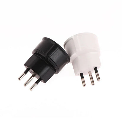 1 Pc European France To Swiss Plugs Travel Adapter 3 Pin Plug 10A 250V Power Plug EU To Switzerland Electrical Plug Socket