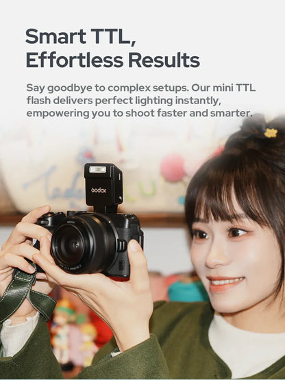 Godox iT20 iT22 C/N/S/F  HSS TTL 2.4G Wireless Touchscreen Pocket Flash for Canon Sony Nikon Olympus Fujifilm