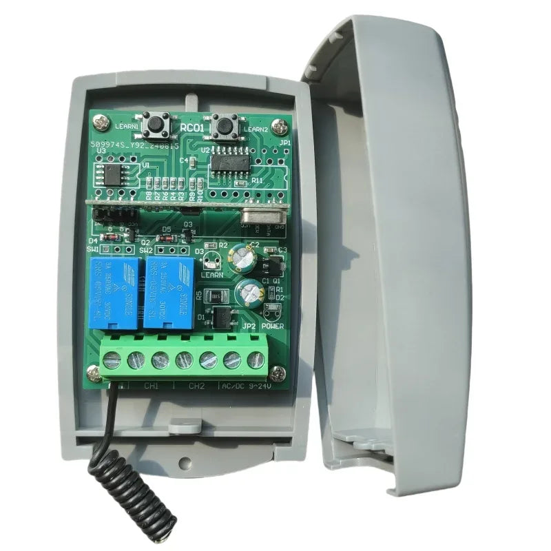 Universal 2 Channel ON/OFF RF Switch Wireless Receiver 9V-24V 433mhz Receiver For Brands Remote Control