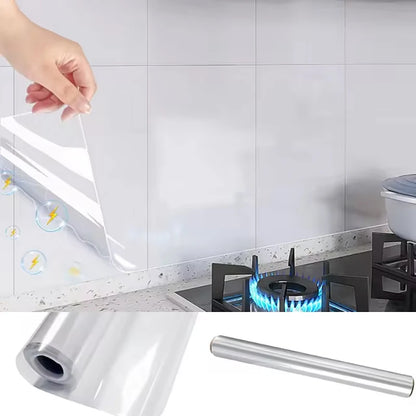 No Glue Static Transparent Wall Sticker Waterproof Anti Fouling Removable Wall Protector for Living Room Bedroom Home Use
