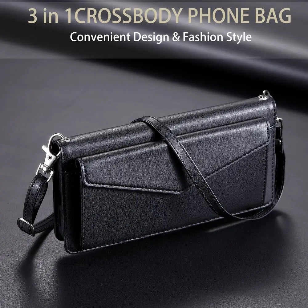 Coque Xiaomi 14 13 12 11 10 - Flip Wallet avec Porte-Carte et Lanière