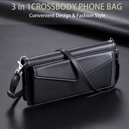 Coque Xiaomi 14 13 12 11 10 - Flip Wallet avec Porte-Carte et Lanière