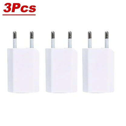 5V/1A Mini EU Plug Charger USB Mobile Phones Charger USB-C Quick Charger Wall Power Adapter Chargers For iPhone Samsung Xiaomi