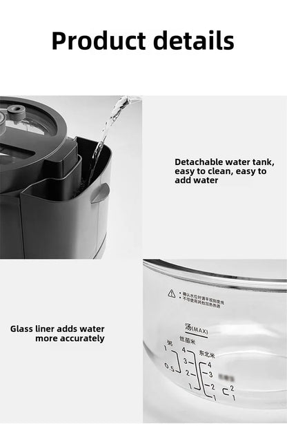 Steam rice cooker smart home low-sugar glass inner liner steamer multi-function rice cooker S160