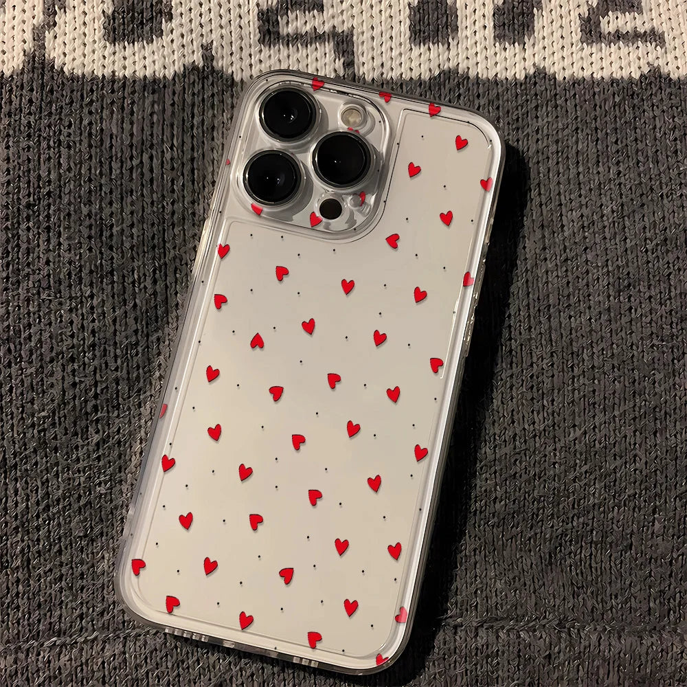 Luminous Love Case For iPhone 16 16E 15 11 12 13 14 Pro Max  For iPhone XR XS Max 8 Plus Back Cover