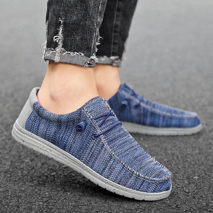 Men 2025 New Leisure Sneakers Spring Summer Breathable Lightweight Outdoor Canvas Shoes Large Size Men's Shoes Walking Loafers