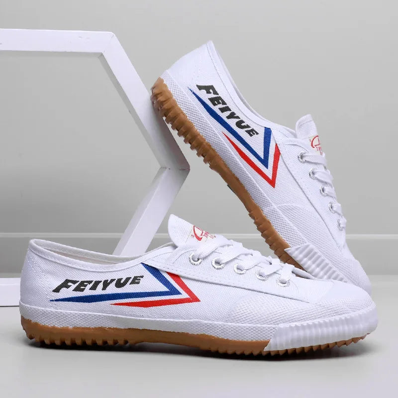 New Men's Canvas Shoes, Men's and Women's Kung Fu Martial Arts Shoes, Men's Training Sports Shoes, Lace Up Soft Soled Shoes