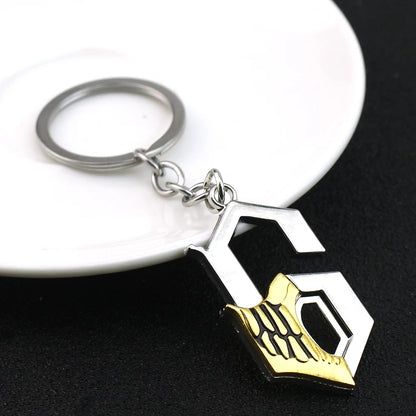 Anime Bleach Ulquiorra Cifer Mask Keychain Fashion Kurosaki Ichigo Broken Masks Pendant Metal Choker Necklace Fans Cosplay Gifts