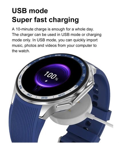 DT Watch X 4G Memory For OPPO Smart Watch Music Video Bluetooth Call IP68 Waterproof AMOLED Smartwatch For TWS Earphones 2026New
