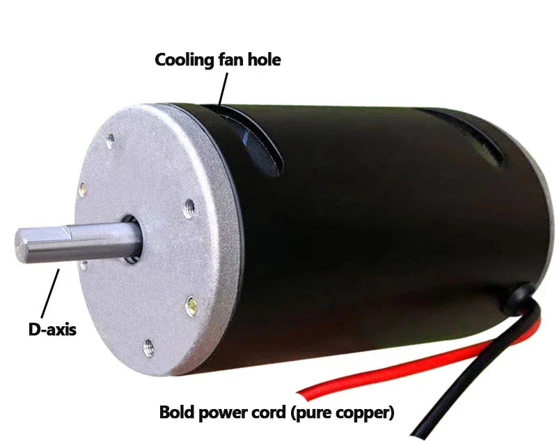 12V 300W 3600rpm/24V 500W 7000rpm High-power CW CCW  Dual Bearing DC Permanent Magnet Motor