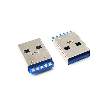 5/10pcs USB 3.0 Welding Wire Type A Male Plug Connector High-speed Data Transmission USB3.0 Jack Charging Socket Solder DIY