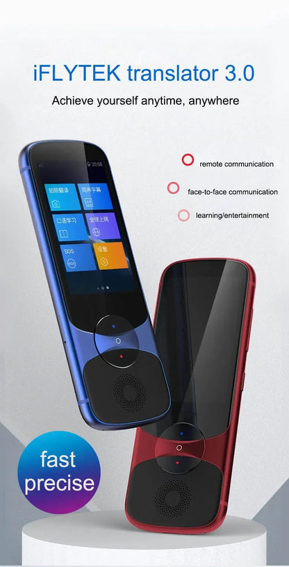 iFLYTEK 3.0 Smart AI Electronic Voice Language Offline Translator Easytrans 900 Instant Translate Pocket Portable for Travel