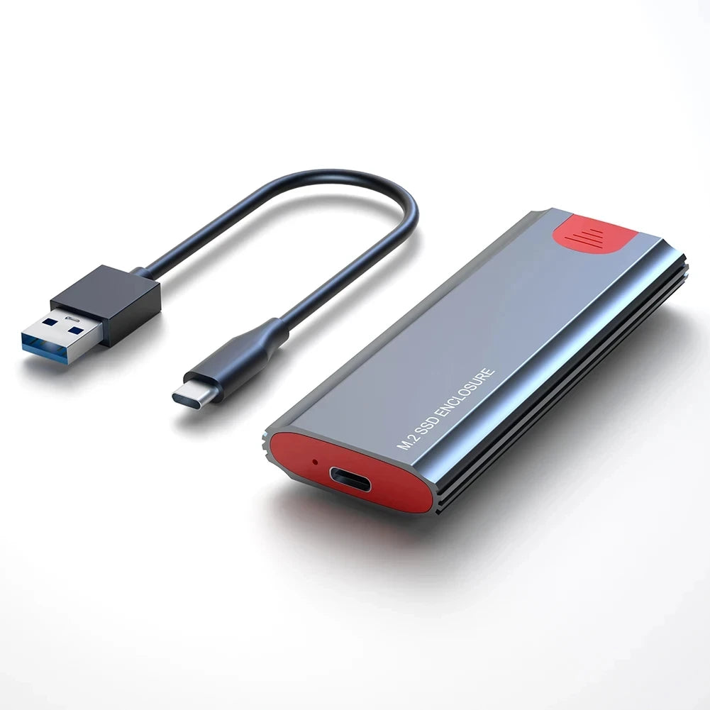 M2 NVMe SATA SSD Case 10Gbps SSD Box M.2 NVME NGFF SSD to USB 3.1 Enclosure Type-A to Type-C Cable for M.2 SSD  PC Accessories