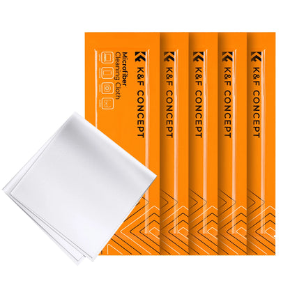 K&F Concept 5Pcs 15cmx15cm Lndividually Vacuum Wrapped Microfiber Cleaning Cloths For Camera Lens Glasses Phones LCD Screens