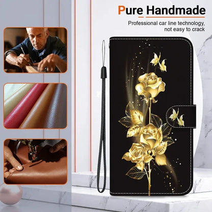 For Xiaomi Redmi 13 Case Solid Color Leather Flip Phone Case for Xaomi Redmi 13 Cover Redmi13 13C 5G Wallet Card Slots Etui