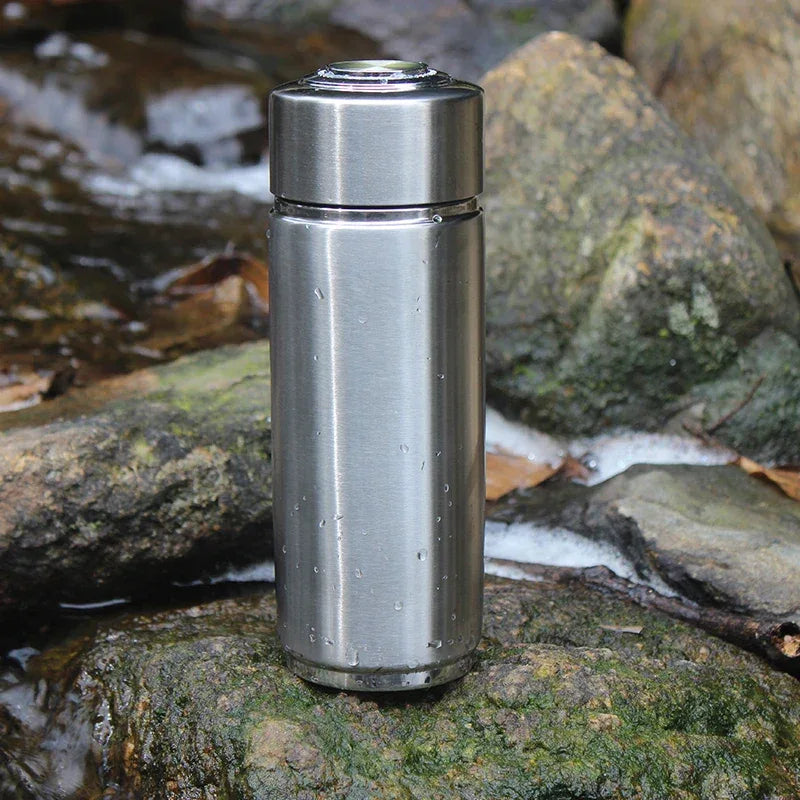 pH 9.5 304 stainless Nano Energy Portable Alkaline Water Bottle Flask Anti-oxidant ORP alkaline Water Filter Ionizer