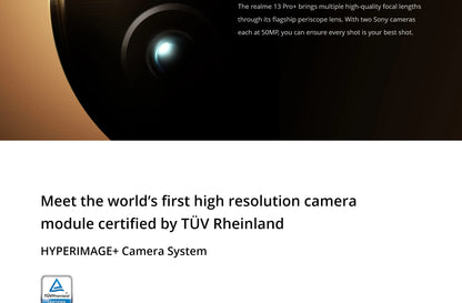 realme 13 Pro Plus Smartphone with Google Play Snapdragon 7s Gen 2 5G Chipset 5200mAh Battery Sony LYT-600 Periscope OIS Camera