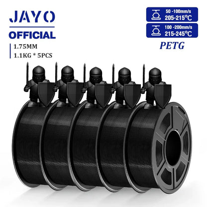 JAYO PLA/PLA META/PETG/SILK/PLA+/Wood/ ABS/Marble 3D Printer Filament 1.75mm 5KG 3D Printing Materials for 3D Printer&3D Pen