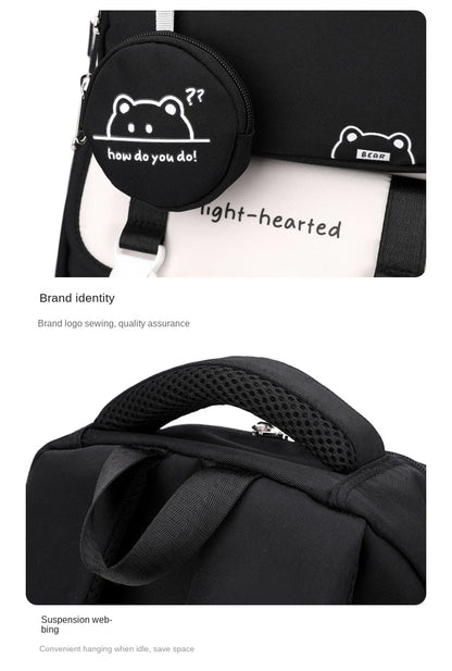 Children School Backpack Trolley Bag with Wheels Students Backpack Book Bag Rolling School bag for Girls Kids Wheeled Backpack