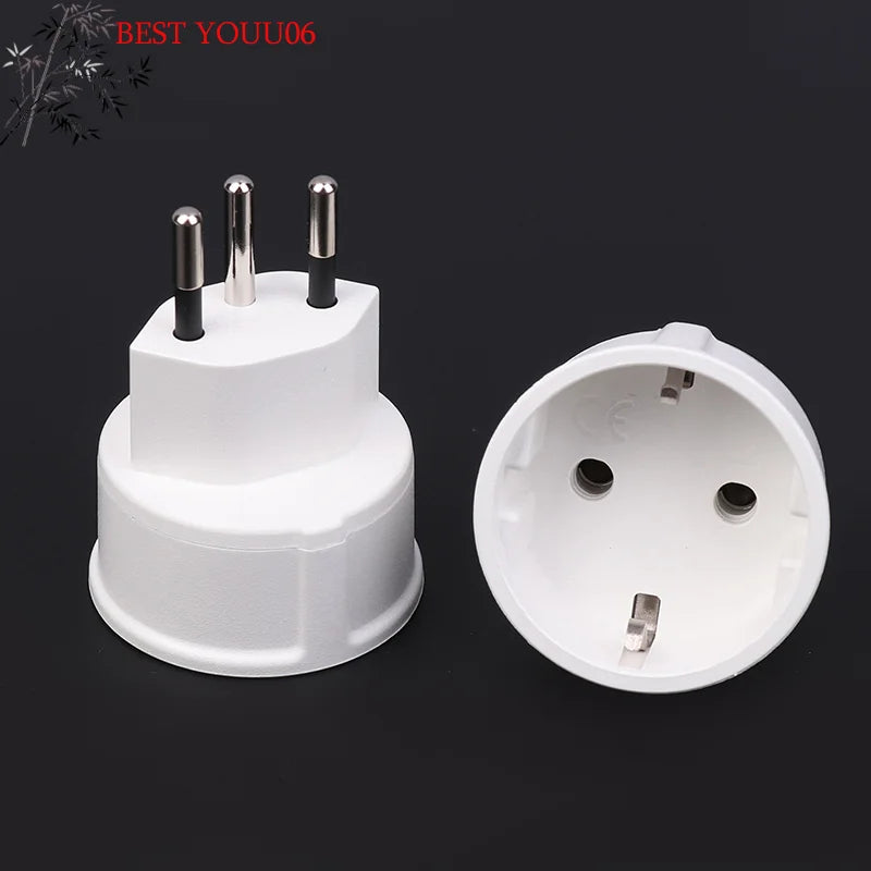 (YOUU06)1pc Embedded Swiss Adapter Converter Plug EU DE Germany Socket 3Pin Swiss Plugs Adaptor Swiss Plug Turn To French Plug