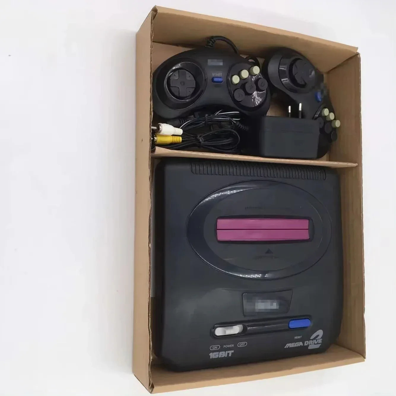 New Arrival Black Color PAL Version EU Plug Game Consoles Fit For Sega MD2 MD 2 TV Video Game Console Classic Card 16 Bit Boy