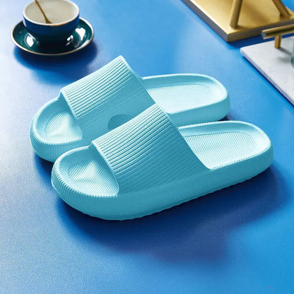 Kidmi Summer Thick Sole Slippers Men Sandals Home Softsole Slippers Outdoor Breathable Sandals for Home Flat Sandals Men's Shoes