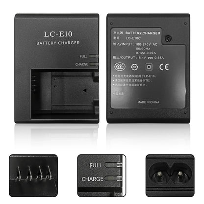 LC-E10/E LC-E10C LP-E10 BATTERY CHARGER For Canon LP-E10 EOS 1100D kiss X50 Rebel T3 EU Standard Plug