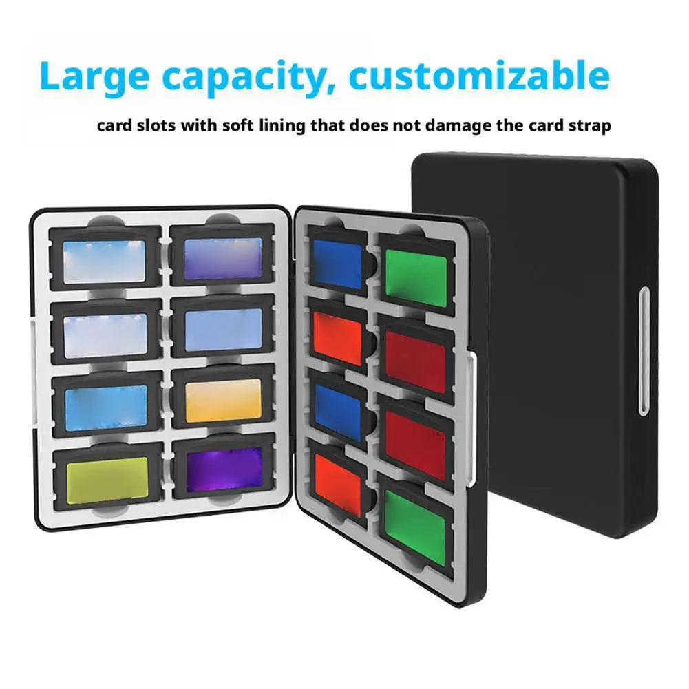 Portable 16 In 1 Game Card Storage Box for GBA BOY ADVANCE Magnetic Storage Box Dustproof Anti-fall Gaming Console Accessories
