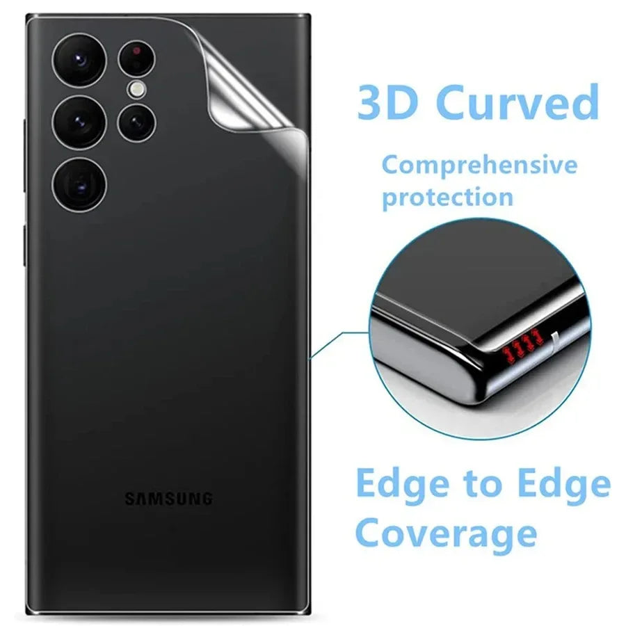 3PCS Back Matte Hydrogel Film for Samsung S24 S23 S22 S21 S20 Ultra FE S10 S9 Plus Screen Protector for Note 8 9 10 20 TPU Film