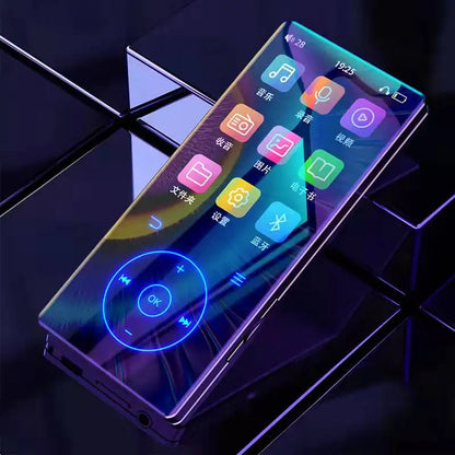 128GB MP3 Player: Portable Music Player with Bluetooth 5.2 HiFi Sound Shuffle Single Loop FM Radio Built-in HD Speaker Voice Rec