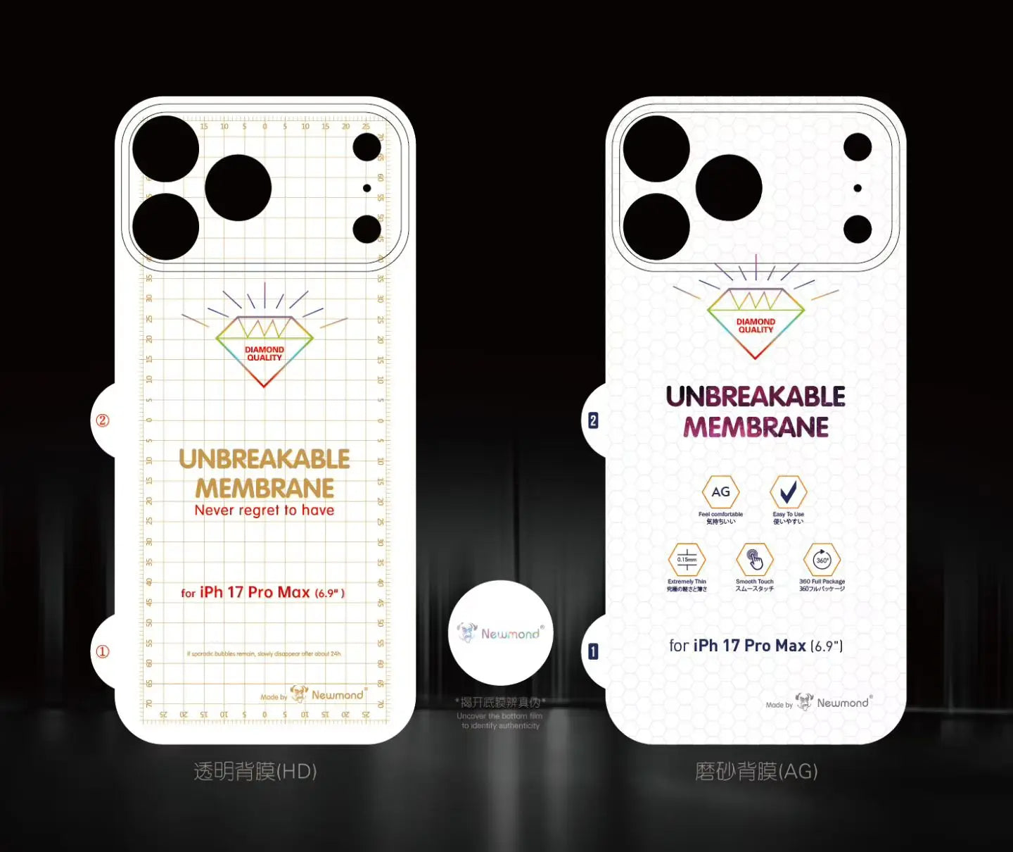 2pcs/set HD Matte Transparent Soft Hydrogel Film Screen Protector for iPhone 17 Air Pro Max Front Back UNBreakable Membrane Film