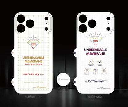 2pcs/set HD Matte Transparent Soft Hydrogel Film Screen Protector for iPhone 17 Air Pro Max Front Back UNBreakable Membrane Film