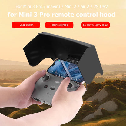 For DJI Mavic 3/Mini 2/Air 2/Air 2S/Mini 3 Pro RC-N1 Remote Controller Hood Sun Shade Mobile Phone Monitor Light Cover Drone