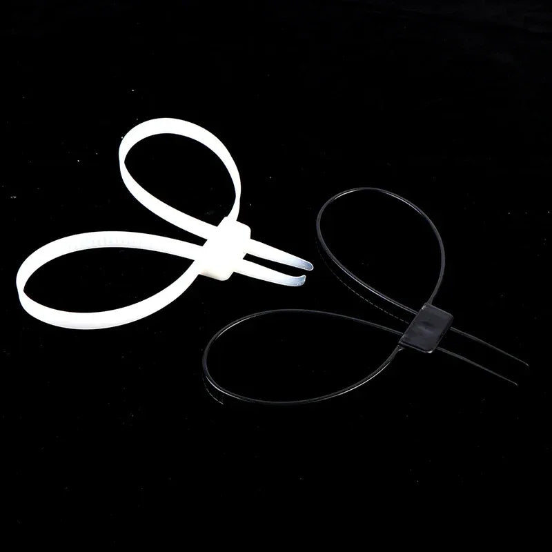 1Pc Plastic Police Handcuffs Double Flex Cuff Handcuffs Zip Tie Nylon Cable Ties