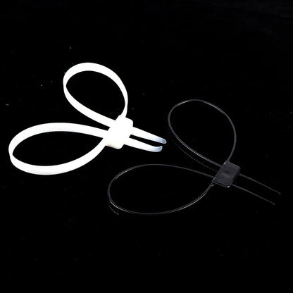 1Pc Plastic Police Handcuffs Double Flex Cuff Handcuffs Zip Tie Nylon Cable Ties