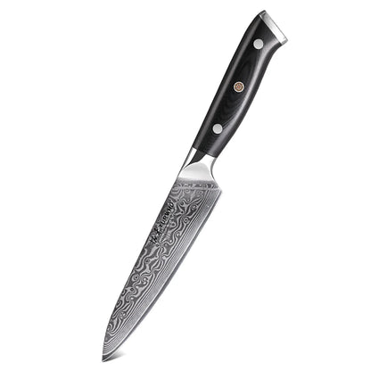TURWHO 1PC-3PCS Professional Kitchen Knives Set Utility Santoku Chef Knife Japanese 67 Layer Damascus Steel G10 Handles Gift Box
