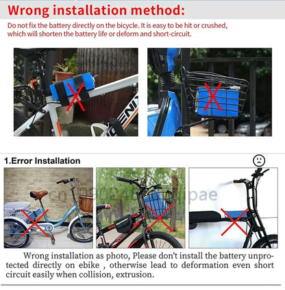 36V 18AH 15AH 12AH 9AH Rechargeable Lithium Battery Pack 100-1300W Electric Motorcycle Scooter Bicycle with BMS Battery Pack