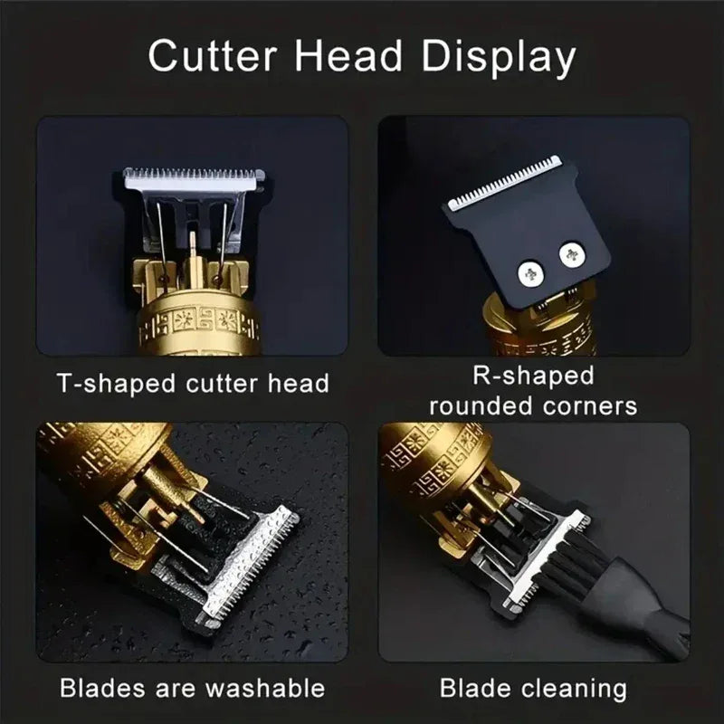 Electric Hair Clipper Vintage T9 For Mens Rechargeable Man Shaver Trimmer Machine For Men's Barber Professional Boyfriend Gift
