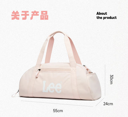 LEE Waterproof Sports Fitness Gym Bag Women Men Large Capacity Yoga Shoe Compartment Dry Pocket Luggage Travel Bag
