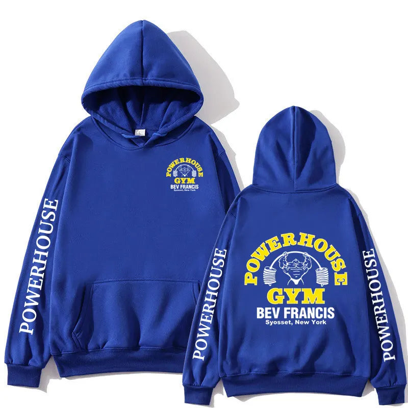 Funny Powerhouse Gym Hoodie Harajuku Men's Oversized Long Sleeve Sweatshirt Geek Fitness Hoody Tracksuit Gothic Streetwear Tops