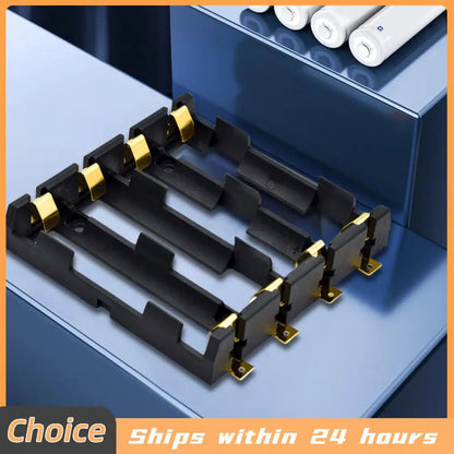 18650 SMT Battery Holder 18650 SMD Battery Box With Bronze Pins Rechargeable Battery Storage Box Case Holder Power Bank 3.7V