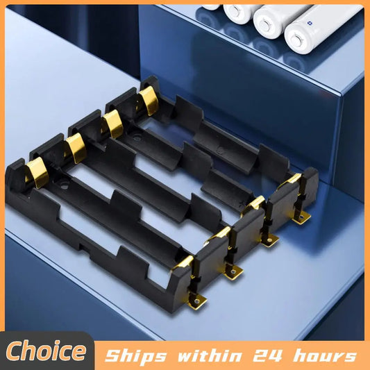 18650 SMT Battery Holder 18650 SMD Battery Box With Bronze Pins Rechargeable Battery Storage Box Case Holder Power Bank 3.7V