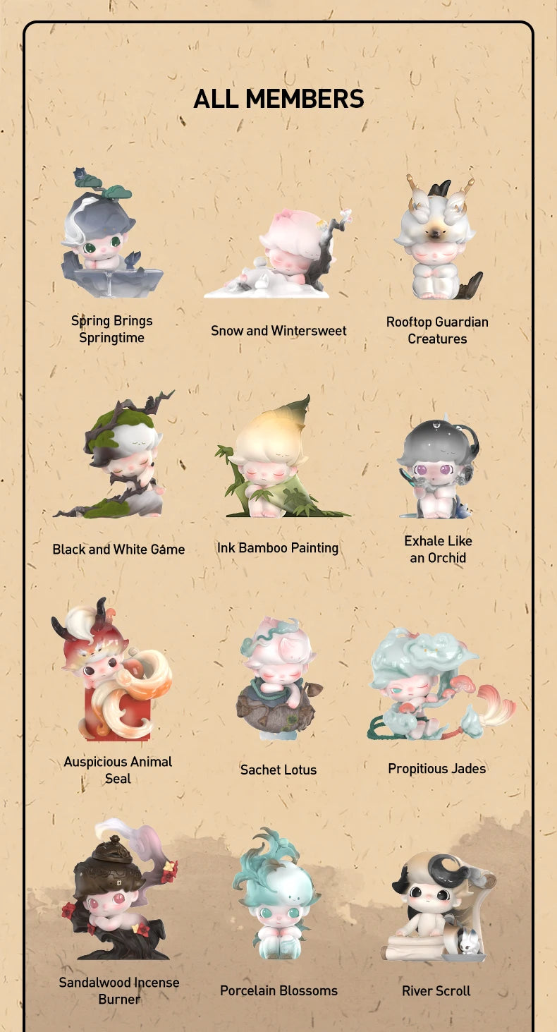 POP MART DIMOO Stories in the Cup Series Mystery Box Genuine Blind Box Guess Toys Bag Ornament Figurines Home Decor Desktop Doll