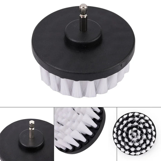 1PC 4-Inch Soft Drill Brush Attachment for Electric Scrubber - Carpet Leather Upholstery Car Tire Cleaner Accessory by PDG ibma