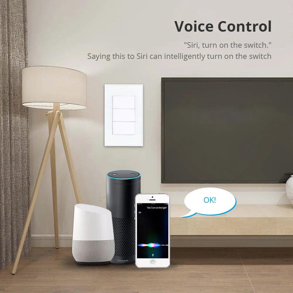 Zemismart Zigbee Interrupter 1 2 3 4 6 Gangs Light Switch Brazilian Wall switches Work with Tuya Smart Life Alexa Google Home