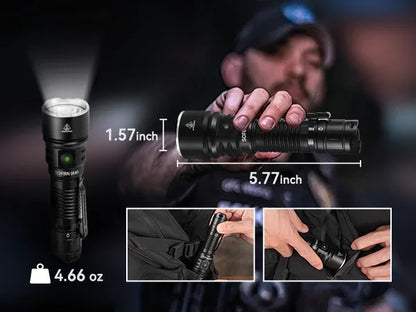 NEW SOFIRN SK40 3200lm Tactical Flashlight 580m Powerful Bright SFT70 LED IP68 waterproof Torch with Dual Switch